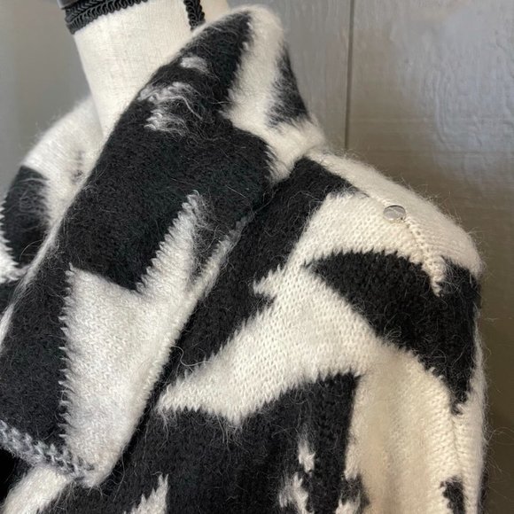 Diesel Houndstooth Check Cardigan Size S - Picture 8 of 9
